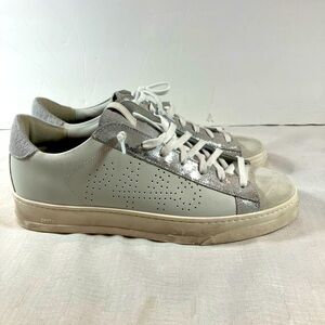 NWOT P448 Jack Calf Hair Trim Leather Sneakers, Women’s Size 40 (US size 10)
